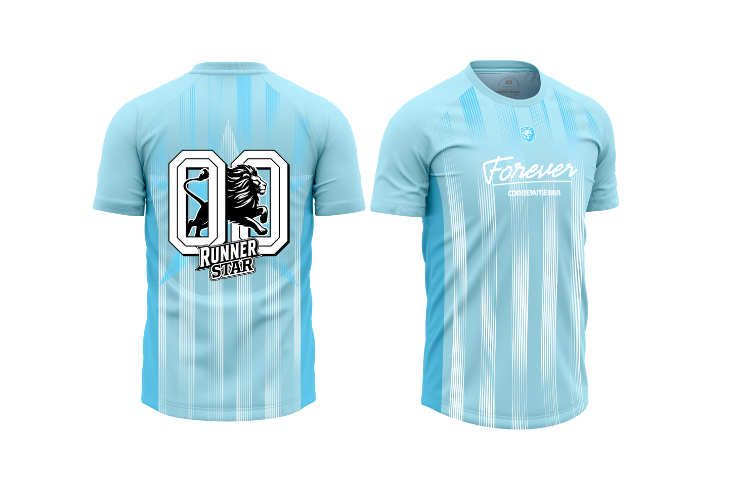 Camiseta Forever CorreMiTierra Unisex Azul