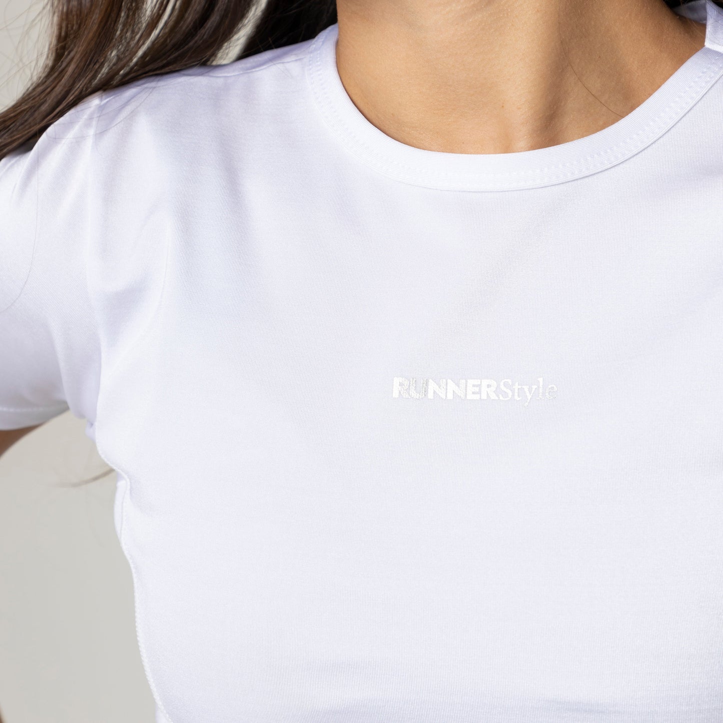 Camiseta básica slim blanca