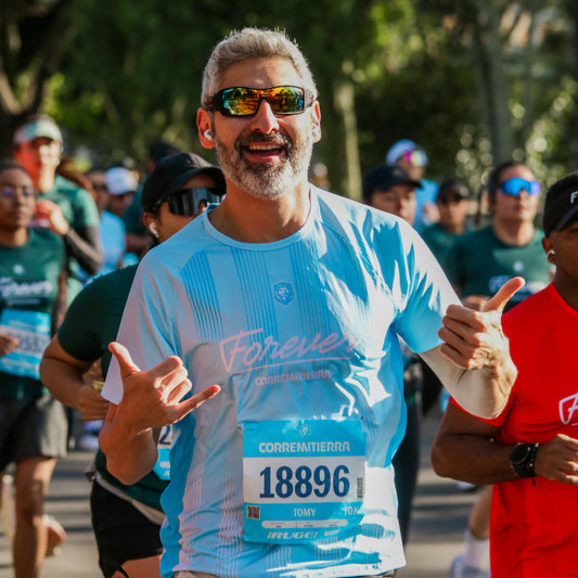 Camiseta Forever CorreMiTierra Unisex Azul