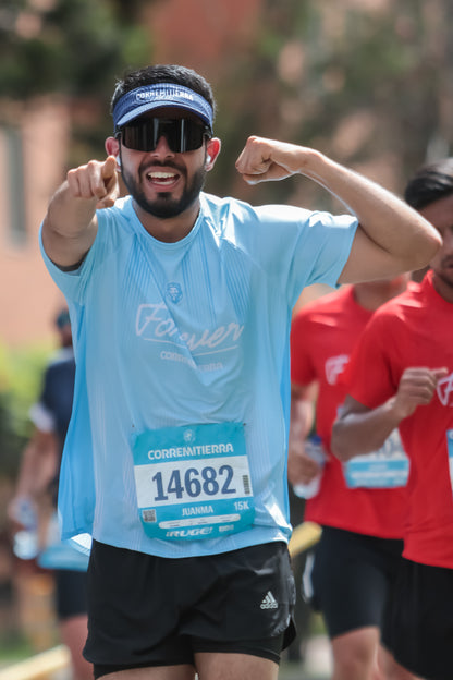Camiseta Forever CorreMiTierra Unisex Azul