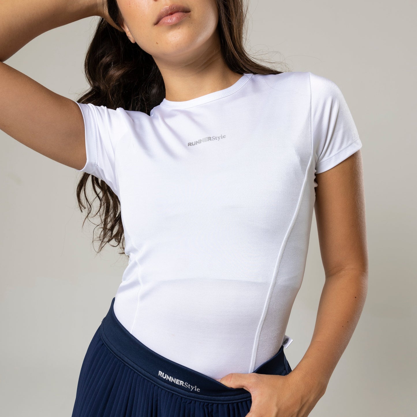 Camiseta básica slim blanca