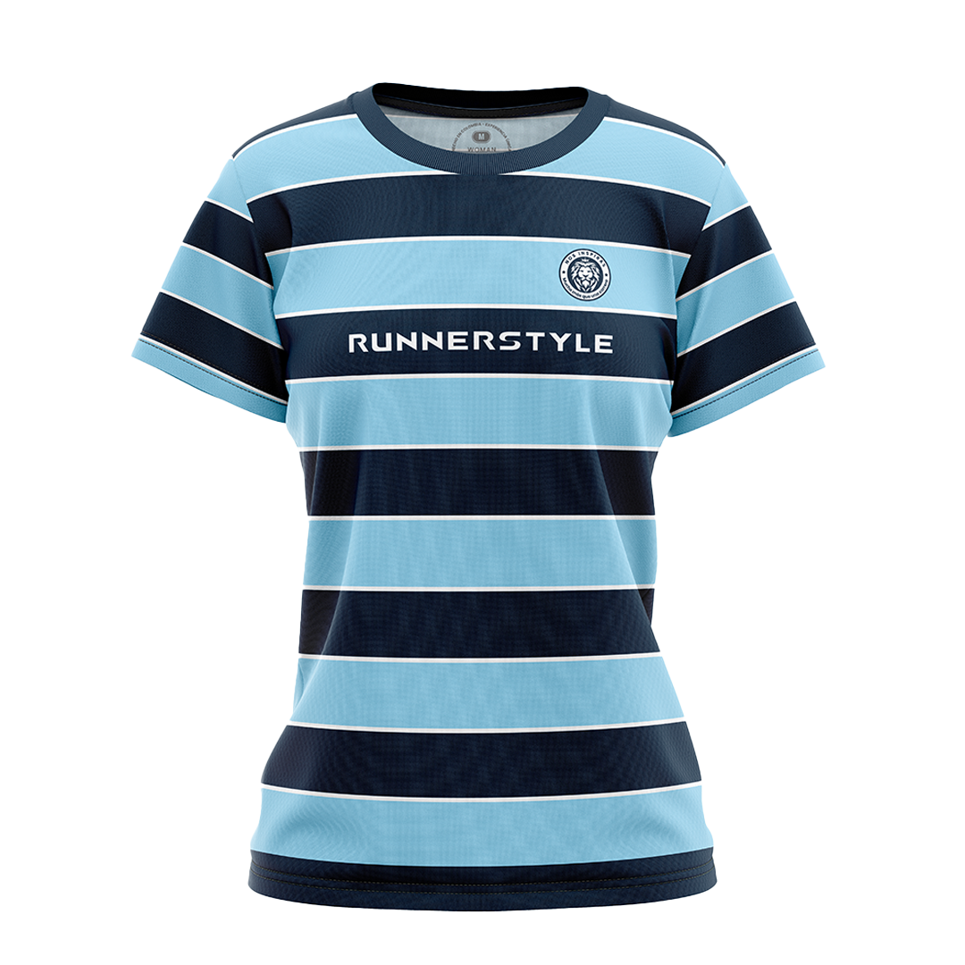 Tshirt Rayas Azul Mujer