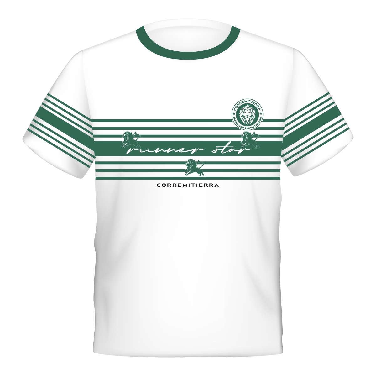 Tshirt Green Lions Hombre