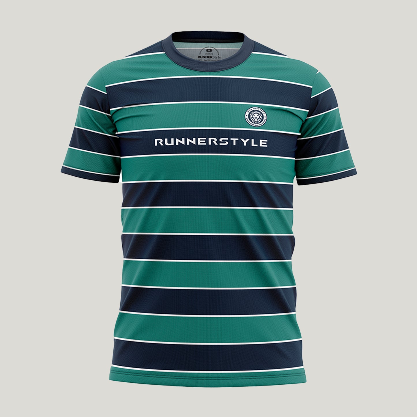 Tshirt Rayas Verde Hombre